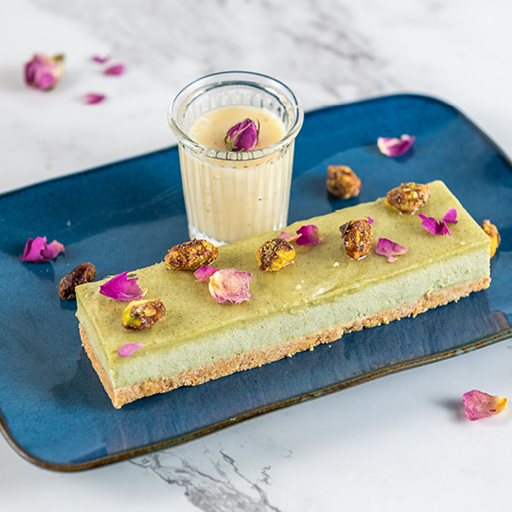 Pistachio & Cardamom Cheesecake