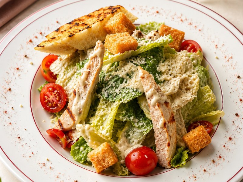 CEASAR SALAD WITH CHICKEN (NV,G)